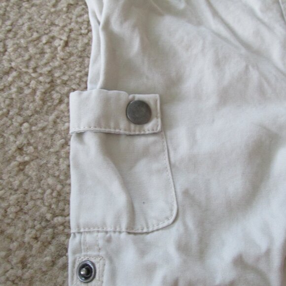 Bib Overalls Infant Boys 3-6M Tan Beige Snap Up Adjustable Helicopter Vehicles - Picture 3 of 10